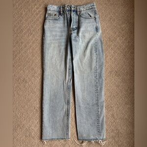 Zara Women's Light Blue Straight Leg Jeans